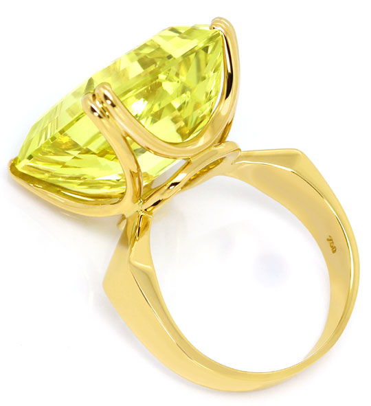 Foto 3 - Handarbeits-Gelbgold-Ring mit Riesigem Citrin 22ct, 18K, S3179