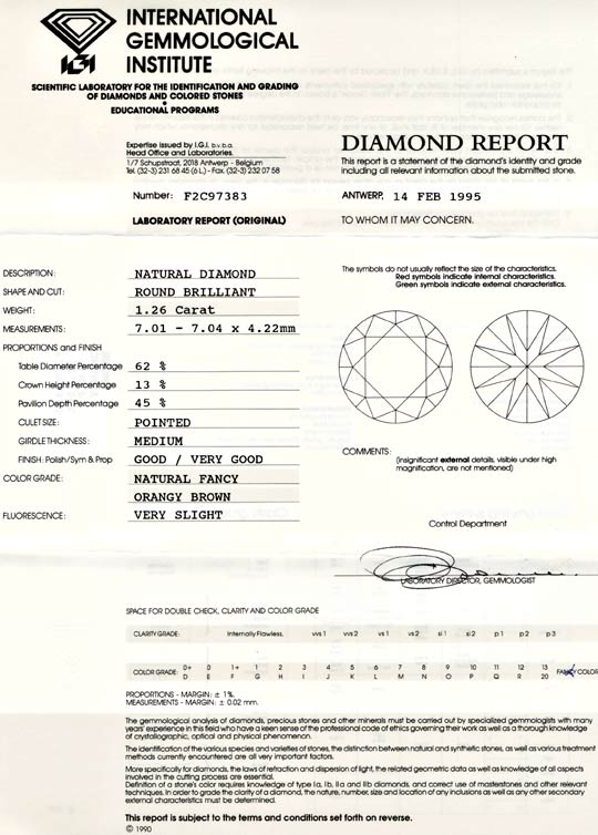 Foto 9 - Diamant-Spann Ring 1,26ct Orangy Brown SI1 Schmuck Neu, S3944