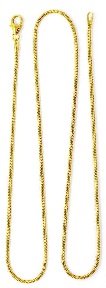 Foto 5 - Massive flexible Schlangenkette 45cm 14K Gold, Z0101